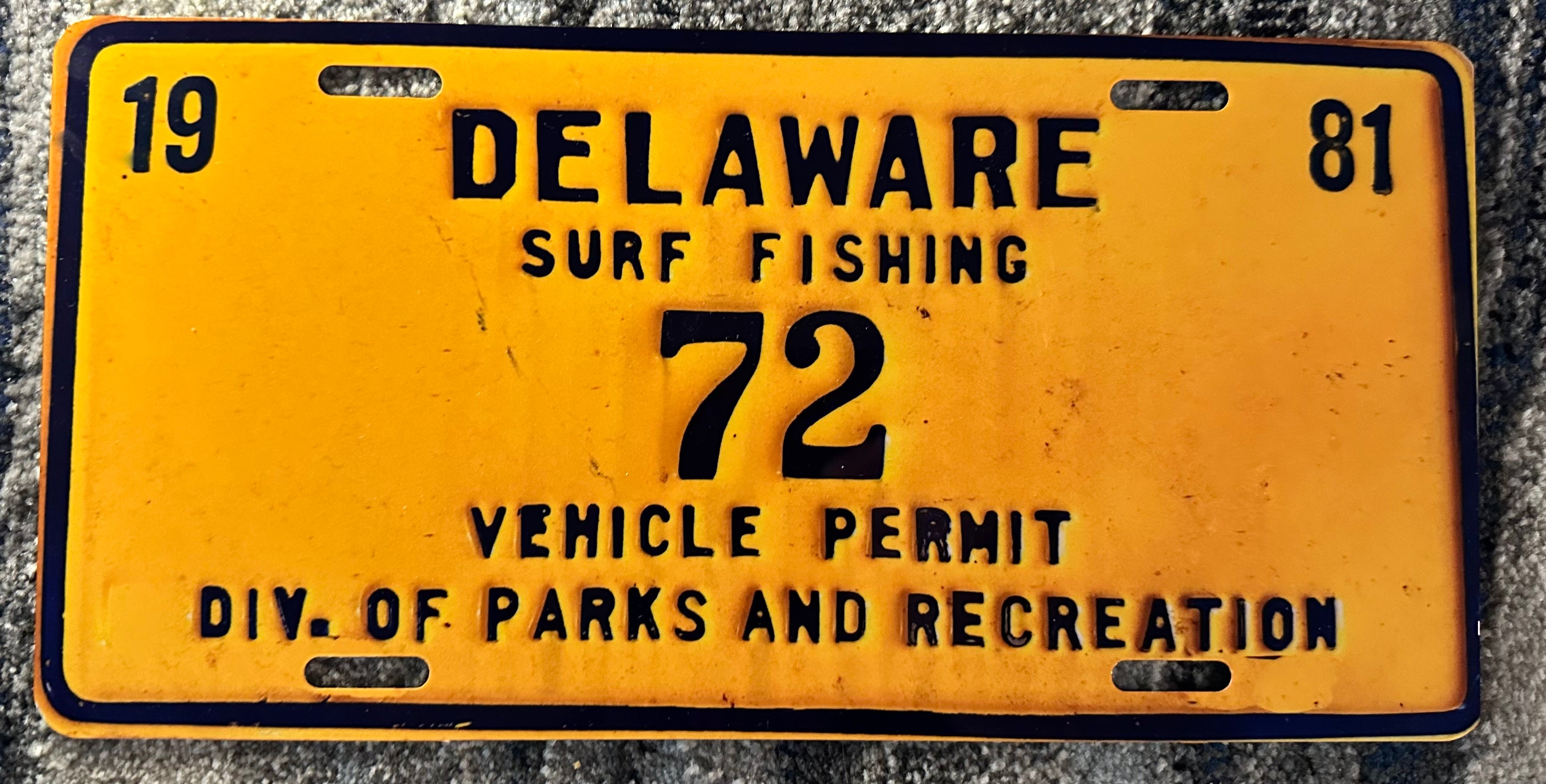 1981 Vintage Replica DE Surf Tag