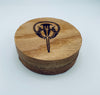 Oak Cocktail Smoker with Horseshoe Crab Engraving